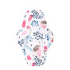 Dos serviette hygiénique lavable flux normal motif nature