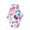 Dos serviette hygiénique lavable flux normal motif papillon