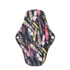 Dos serviette hygiénique lavable flux normal motif plume