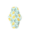 Dos serviette hygiénique lavable flux léger motif citron