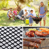 Tapis de cuisson grille ronde avec aliments