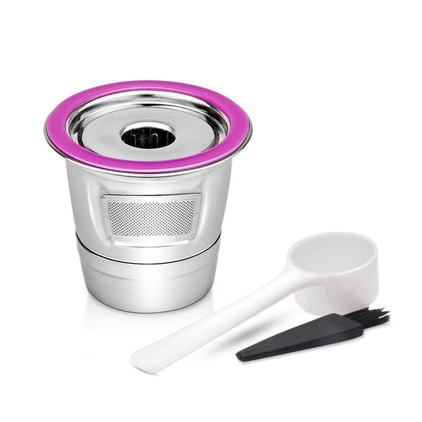 Capsule De Café Réutilisable En Acier Inoxydable 304 - Filtre Permanent Pour Machine à Café Type Normal (3,7x2,7 Cm)