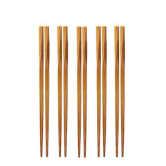 5 paires de baguettes chinoises en bambou