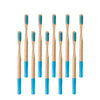 Brosse à dents bambou manche coloré bleu