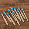 Brosse à dents bambou naturel enfant bleu