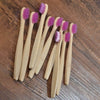 Brosse à dents bambou naturel enfant violet