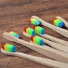 Brosse à dents bambou rainbow 5 pièces