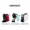 Compatibilité capsule café réutilisable en inox pour machine Lavazza Delta Q et EP Mini