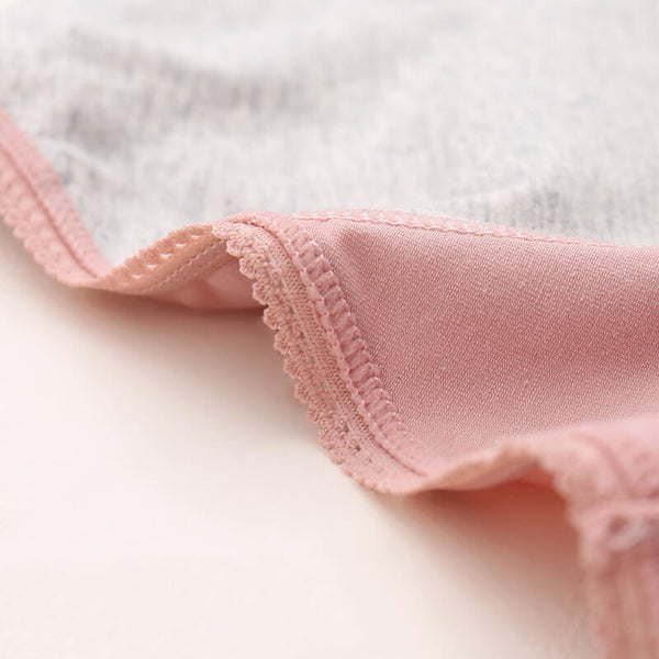 Culotte menstruelle en coton avec légère dentelle