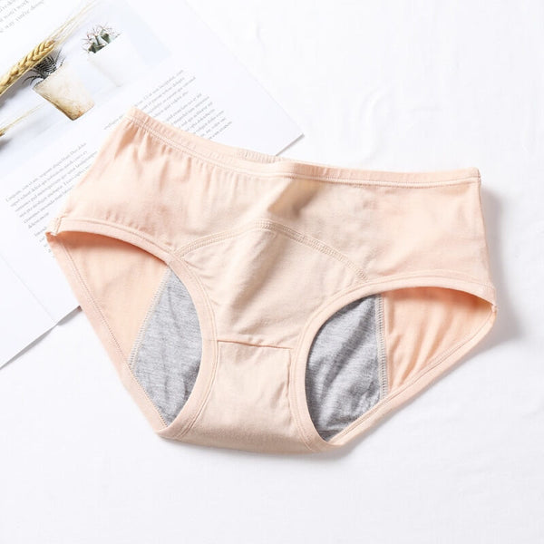 Culotte menstruelle en modal taille basse couleur abricot