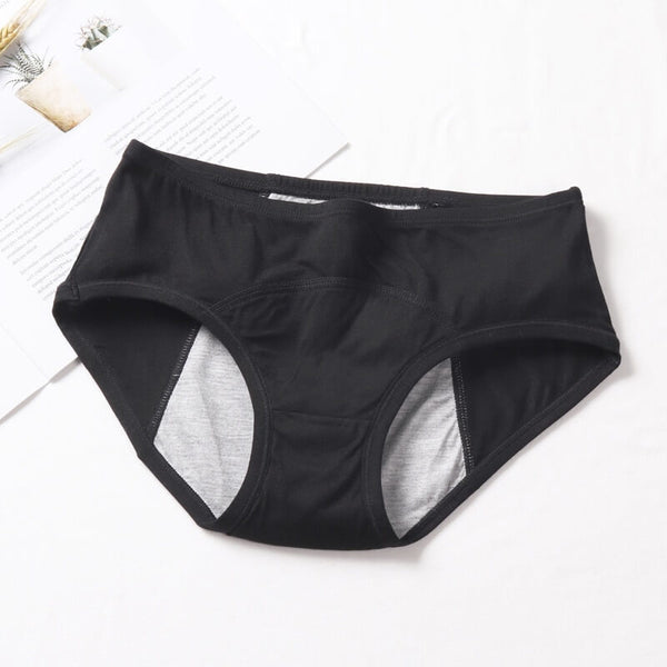 Culotte menstruelle en modal taille basse couleur noire