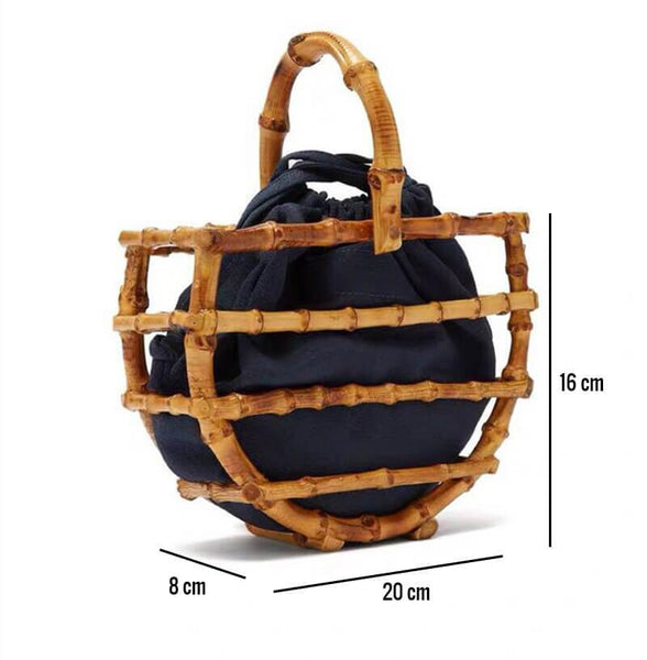 Dimensions sac bois bambou