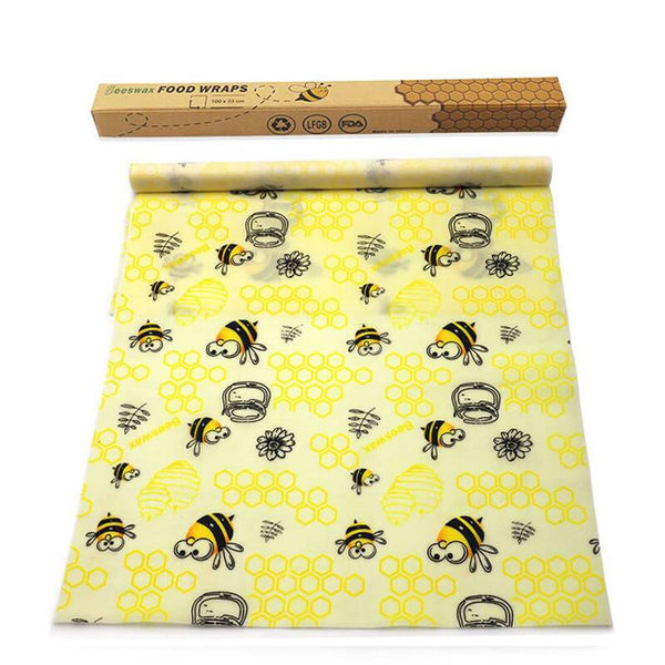 Emballage cire d'abeille à découper (motif abeille fun)